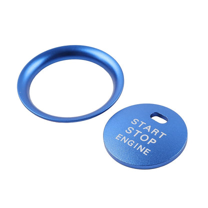 2X Blue Engine Start Push Button Cover Ring Trim for Mazda 3 (2004–2023)
