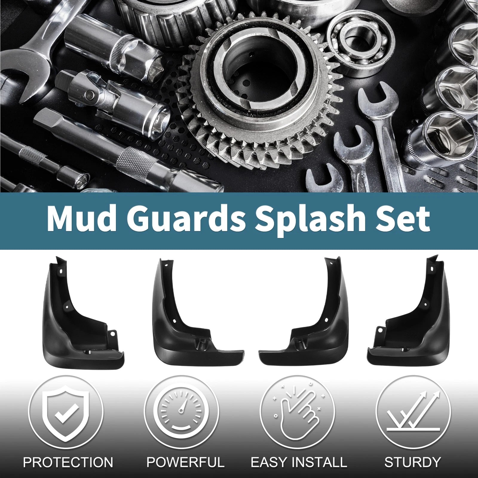 Mud Flaps Splash Guards Front Set Replacement for Toyota Carina E 1992–1997