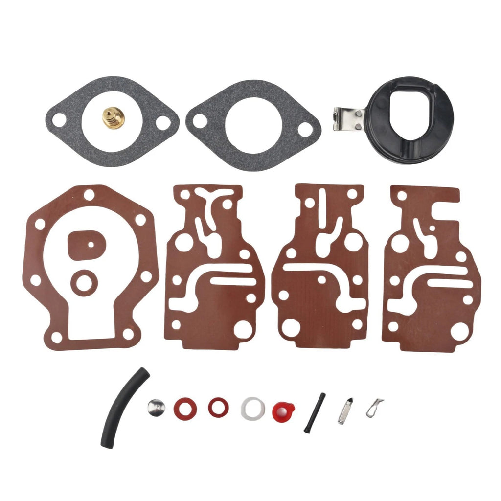 Carburetor Kit with Float for Evinrude Johnson 6 8 9.9 15 20 HP (Year Range)
