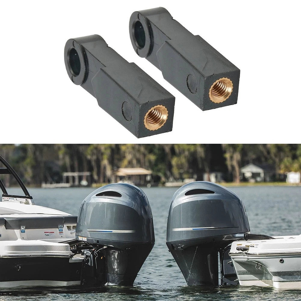 2X Outboard Control Box Cable End Connector for Universal Applications
