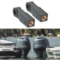 2X Outboard Control Box Cable End Connector for Universal Applications