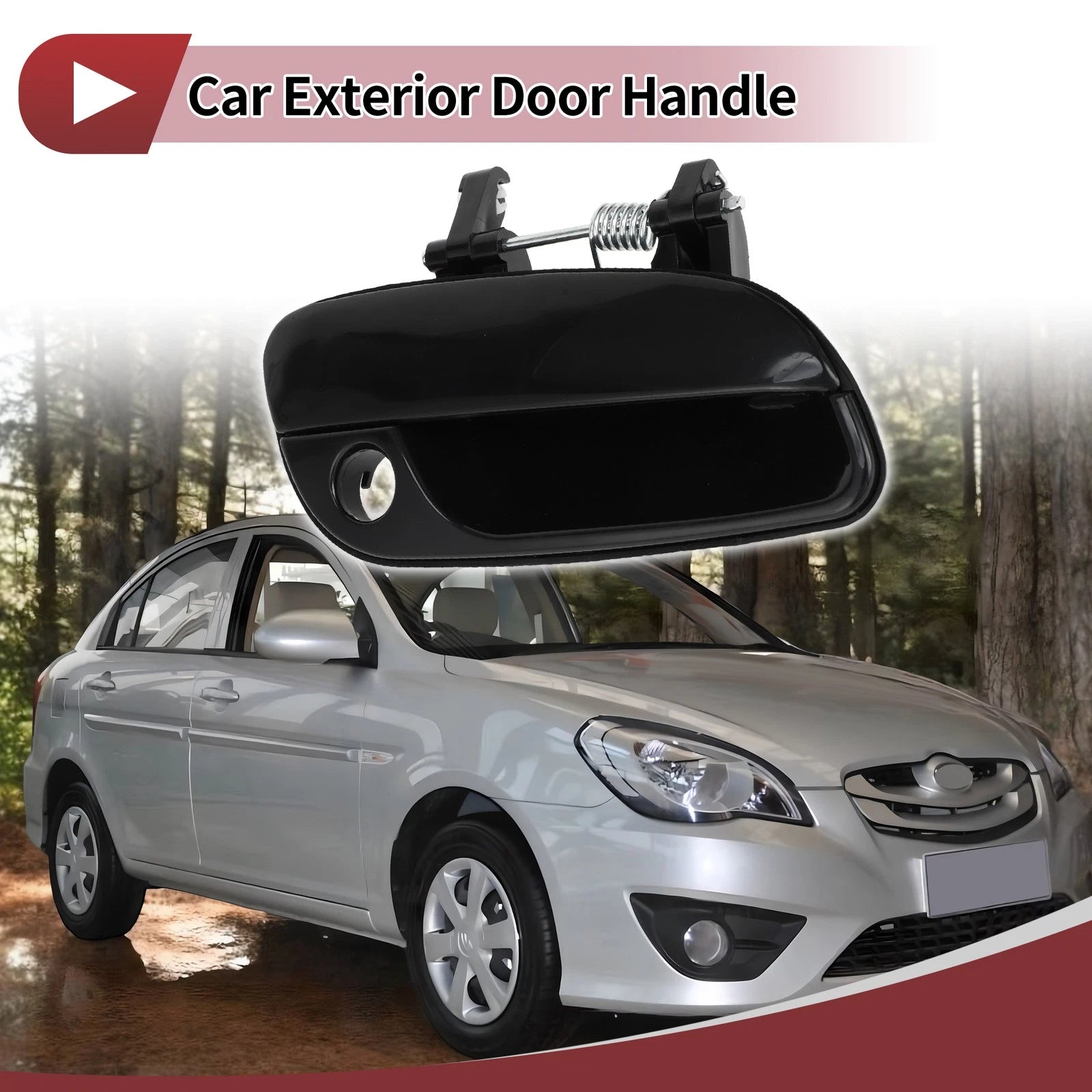 Exterior Door Handle Front Right Replacement for Hyundai Elantra (2011–2016)