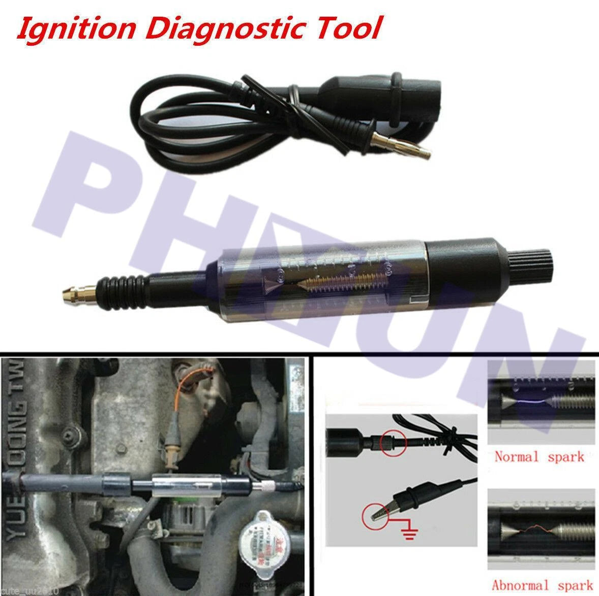Spark Plug Tester for Ignition System Diagnostic Tool (Universal)