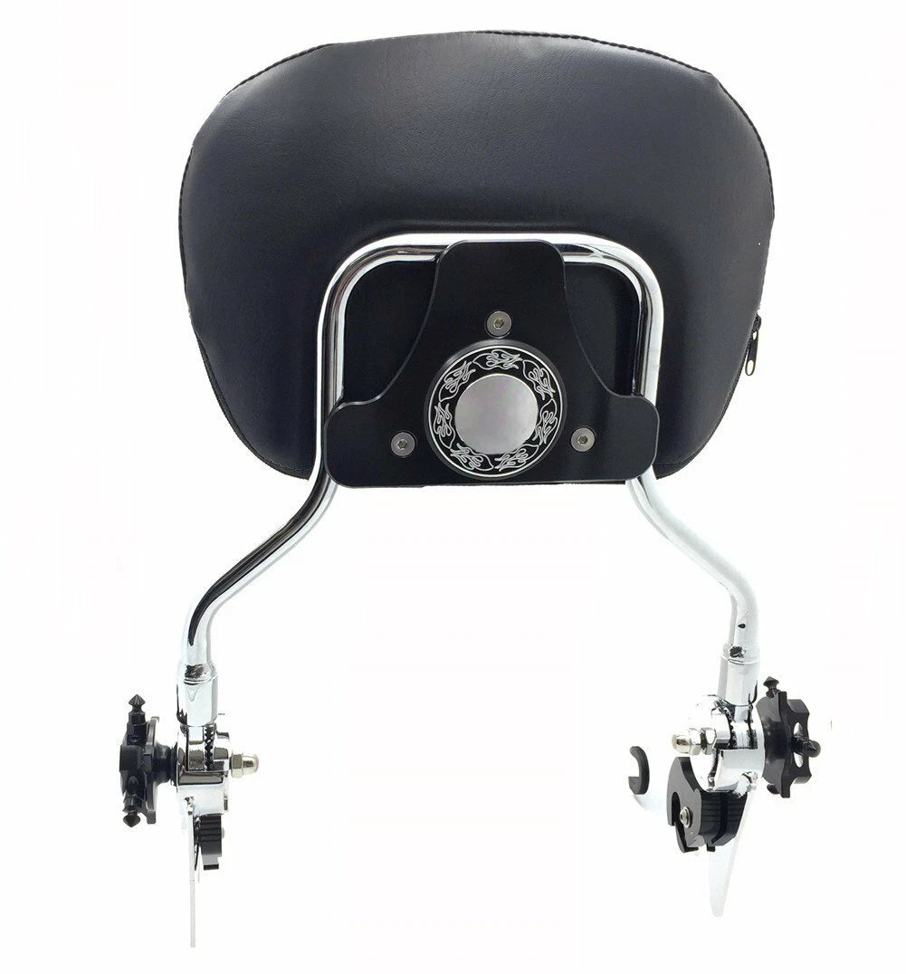 Adjustable Skull Backrest Sissy Bar for Harley FLHR FLHX (2007–2015)