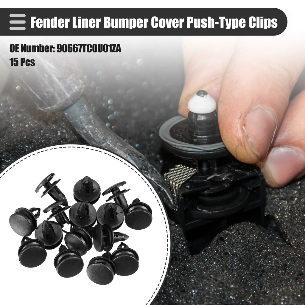 Fender Liner Bumper Cover Push Type Clips 15 Pack for Honda (2006–2020)
