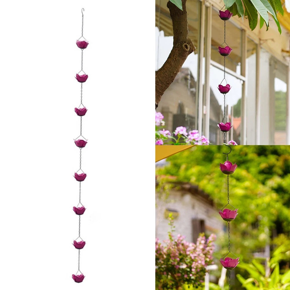 Villa Rose Rain Chain for (225cm, Weatherproof, Adjustable)