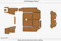 EVA Pad Teak Faux Flooring Mat for Beneteau Flayer 7 (2020)