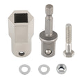 Stainless Steel Top Wind Trailer Jack Crank Handle Cordless Drill Adapter