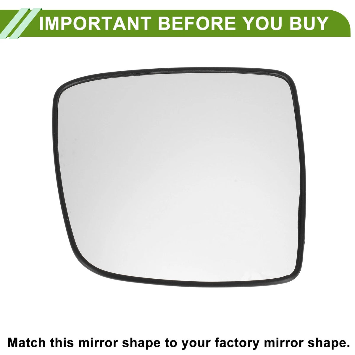 Right Heated Mirror Glass Replacement for Hyundai Grand Wagon/H1