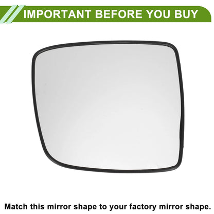 Right Heated Mirror Glass Replacement for Hyundai Grand Wagon/H1