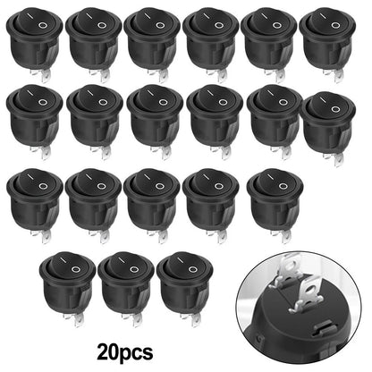 20 Toggle Switches 12V On/Off for Vehicle Lamp and Electronics