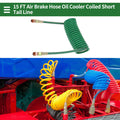 15 Feet Air Brake Hose for (Coiled, Green)