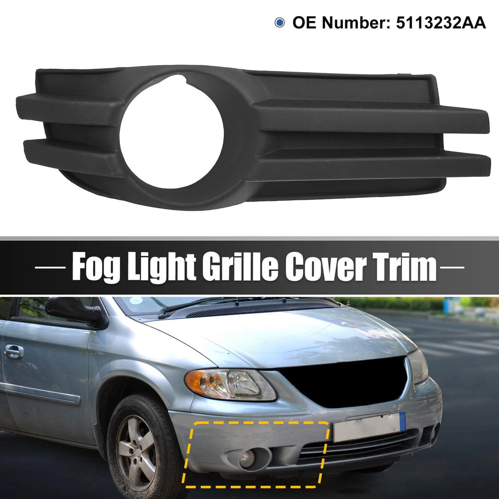 Front Right Fog Light Grille Cover Replacement for Dodge Grand Caravan (2008–2010)