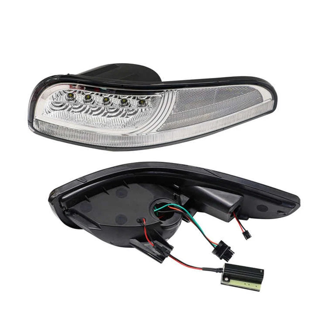 Clear LED Front Corner Side Marker Lamps for Chevy Corvette C5 (1997–2004)