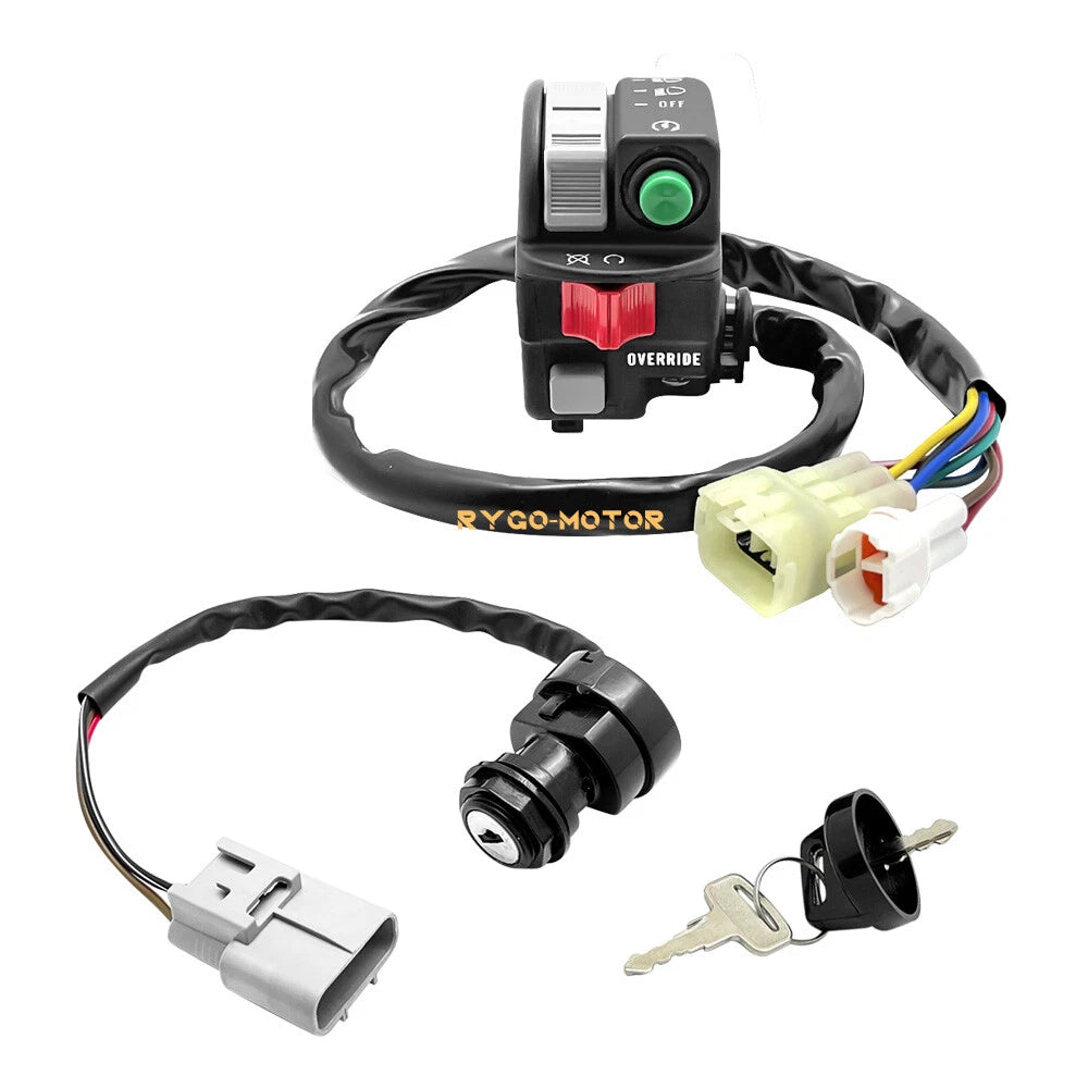 Handlebar Kill Switch & Ignition Key Switch for Yamaha Kodiak 450 700 (2016–2023)