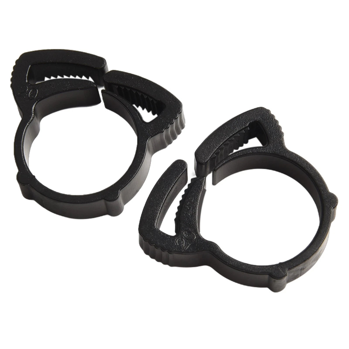 20pcs Plastic Snap Fit Ratchet Clamps for Pipes