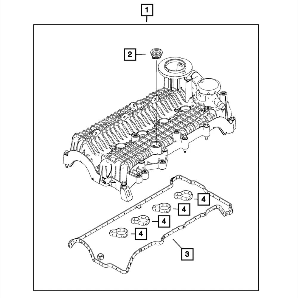 New Cylinder Head Cover Replacement 68632630AA For Jeep