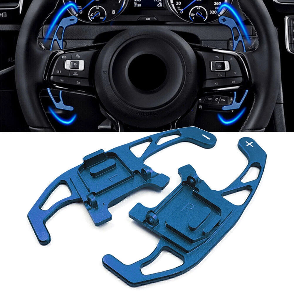 Steering Wheel Shift Paddles for VW Golf R GTD GTE MK7 (2013–2018) - Blue