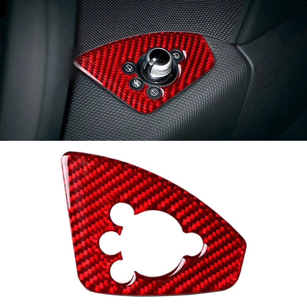 Interior Door Lock Knob Cover Trim for Audi TT TTRS (2008–2014) Red
