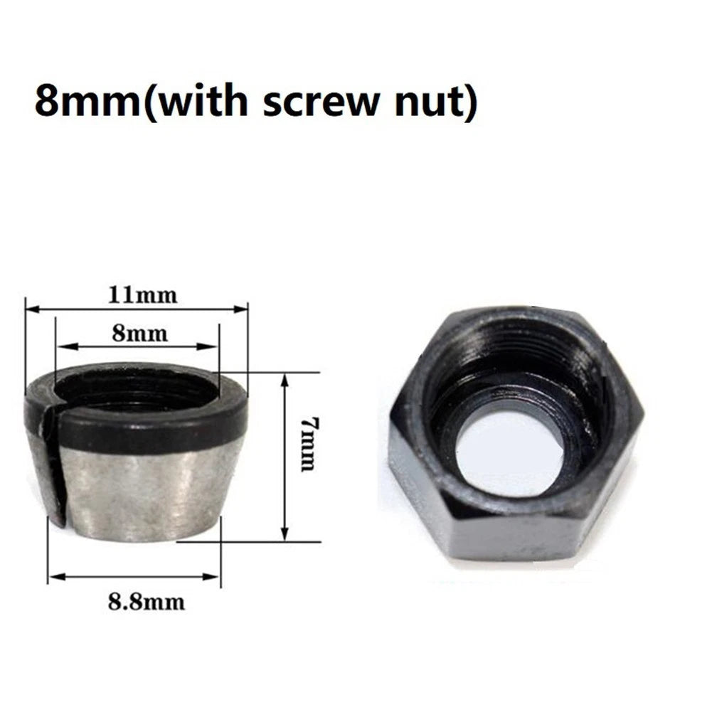 Collet Chuck Adapter with Nut for Various Applications (13mm×12mm×7mm)