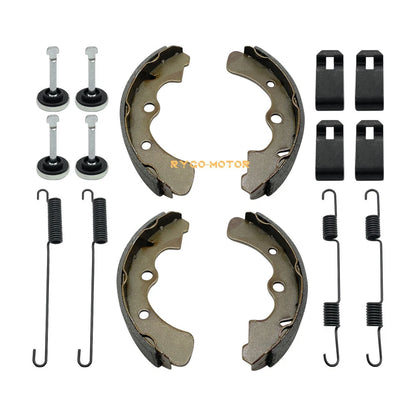Front Brake Shoes with Springs & Pins Kit for Kawasaki Mule 3000-4010
