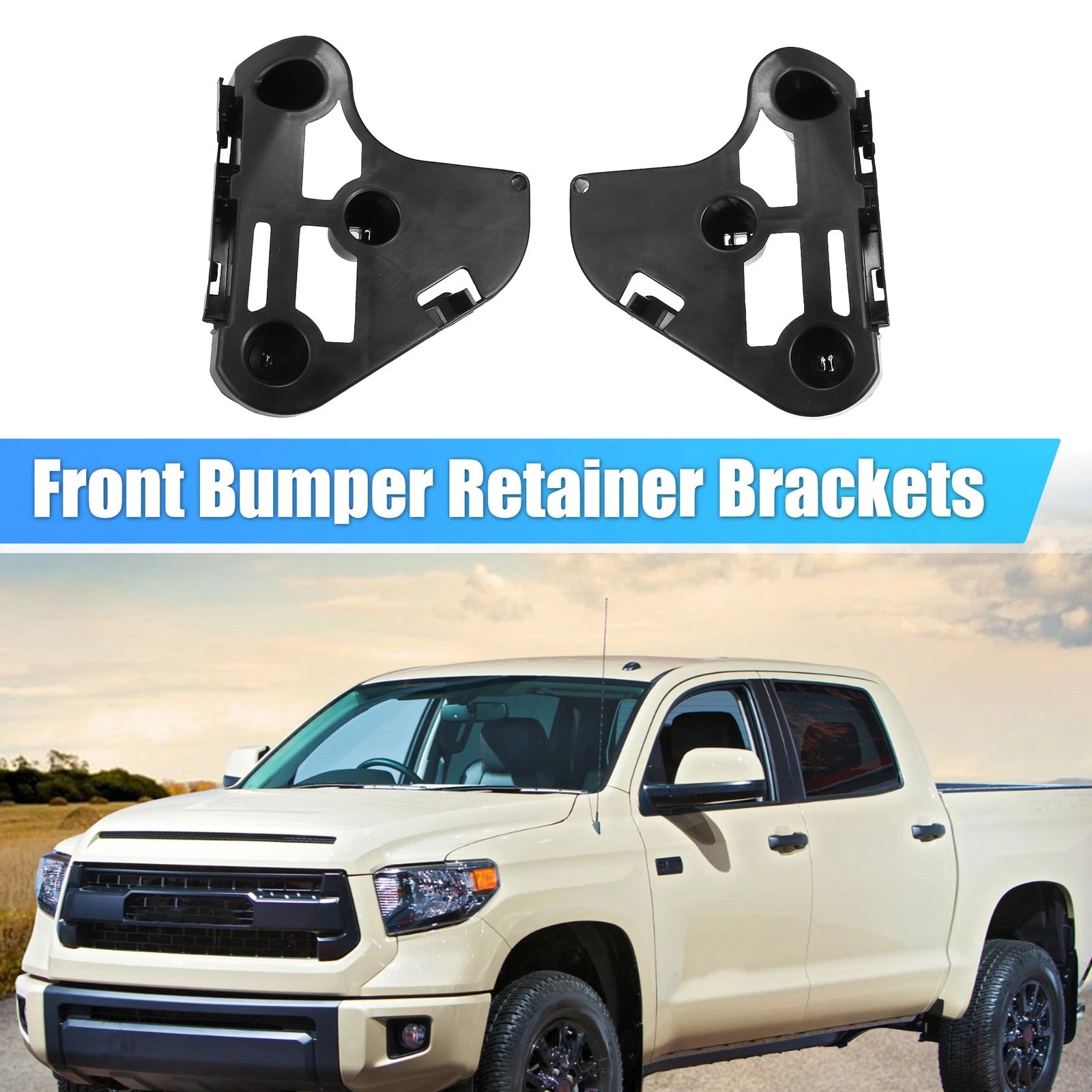 Front Bumper Brackets Pair Left Right for Toyota Tundra (2007–2021)