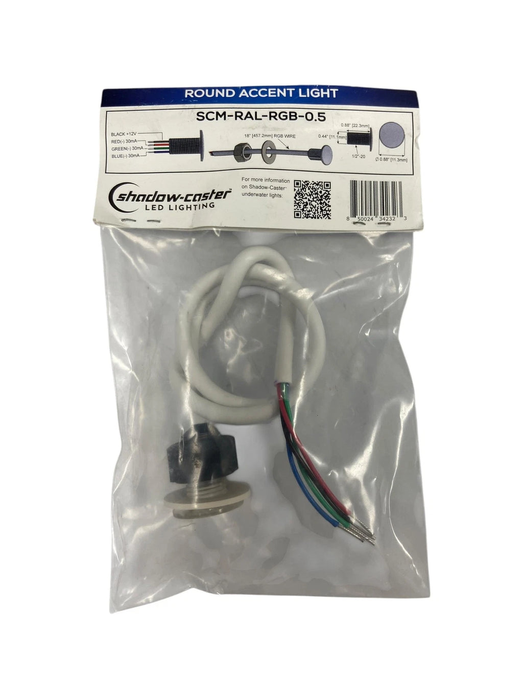 Shadow Caster SCM-RAL-RGB-0.5 Round Accent Light for 12V Applications