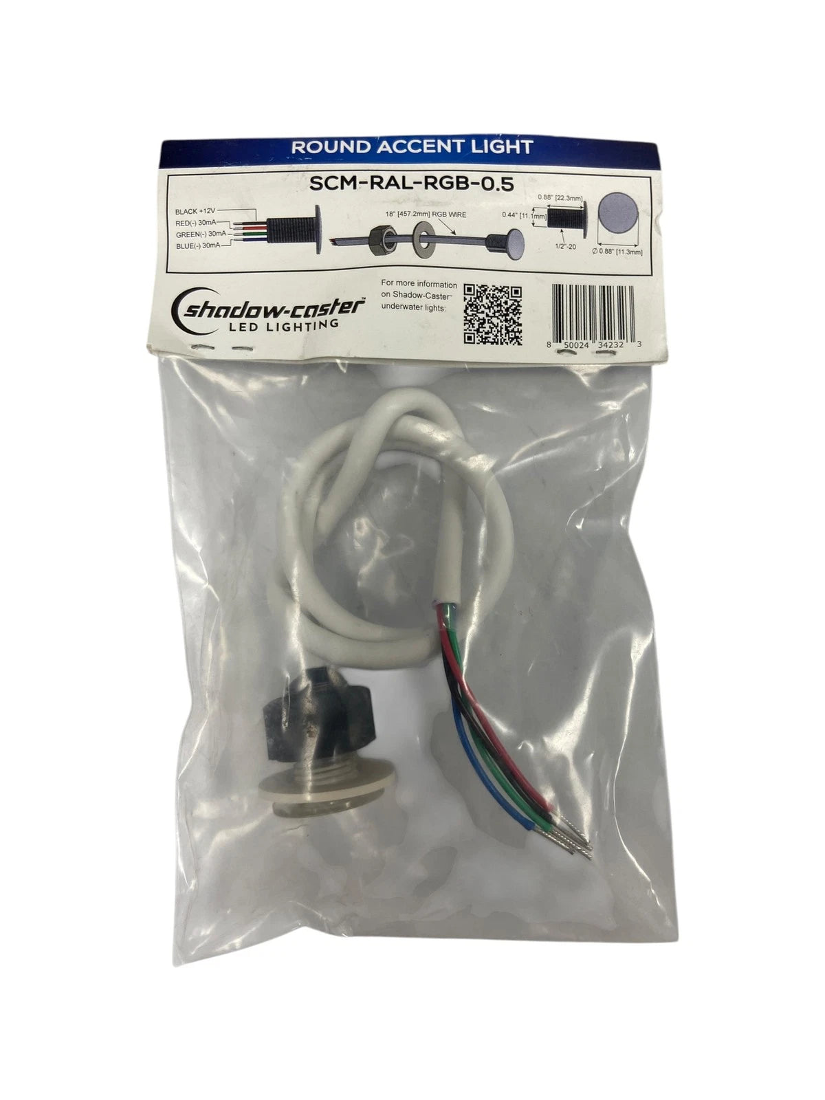 Shadow Caster SCM-RAL-RGB-0.5 Round Accent Light for 12V Applications