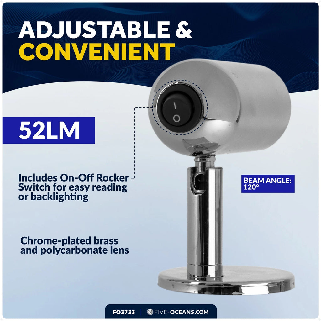 LED Reading Light for RV Interior Lights (Rocker On-Off Switch)