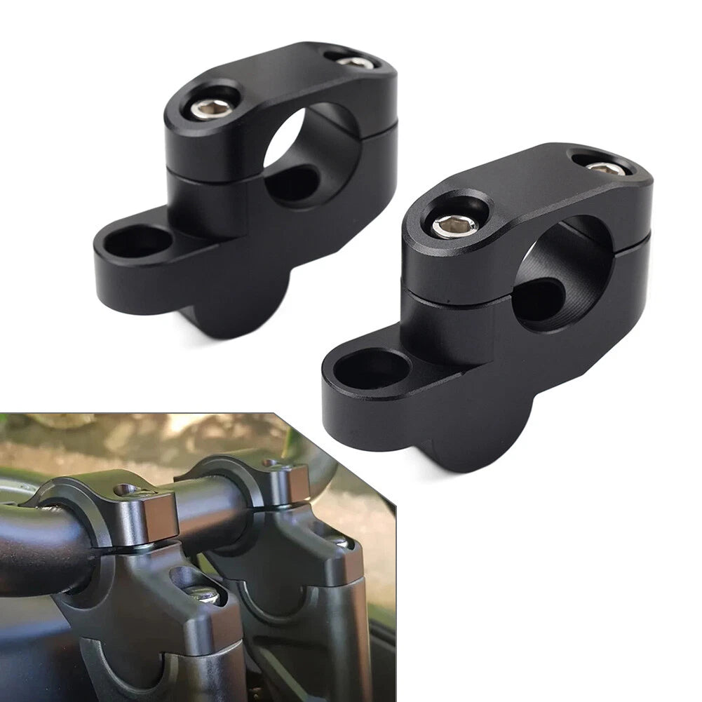 25mm Offset Handlebar Clamp Mount Riser for Honda Suzuki Yamaha Kawasaki
