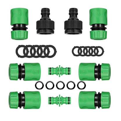 10-Pack Garden Hose Connectors Kit Double Male Snap Connectors