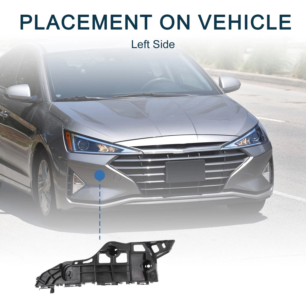 Left Front Bumper Retainer Bracket for Toyota Highlander (2014–2016)