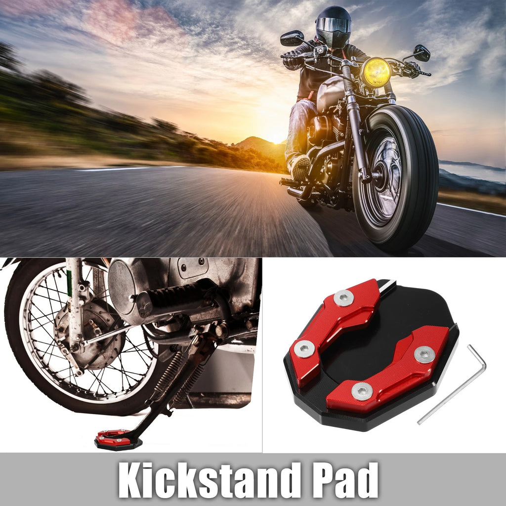 Aluminum Alloy Motorcycle Kickstand Pad Replacement Set for Honda (2018–2024)