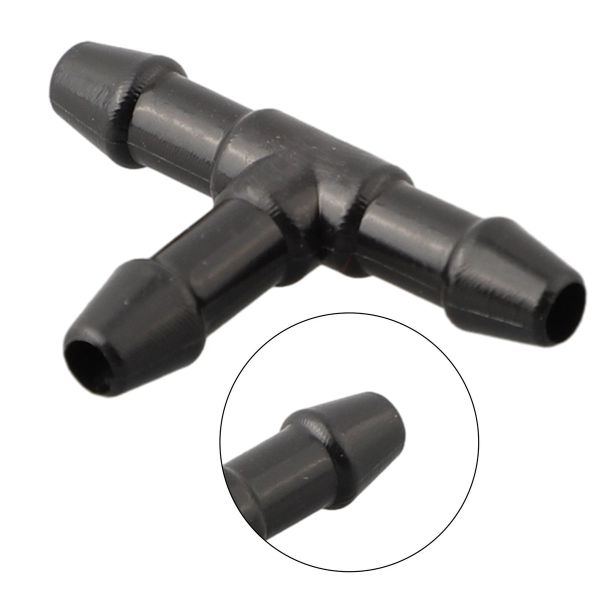 18pcs Splitter Fittings Black Washer Hose Connector Windshield