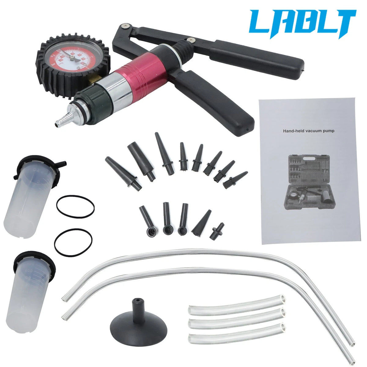Hand Held Vacuum Pump Brake Bleeder Tool Kit for Car Motorbike