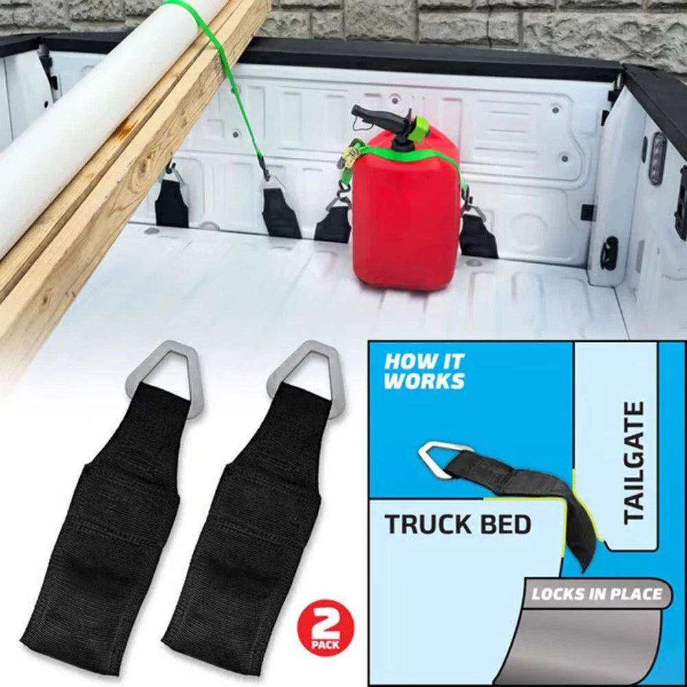 2X Cargo Straps for Tailgate Security (Universal)