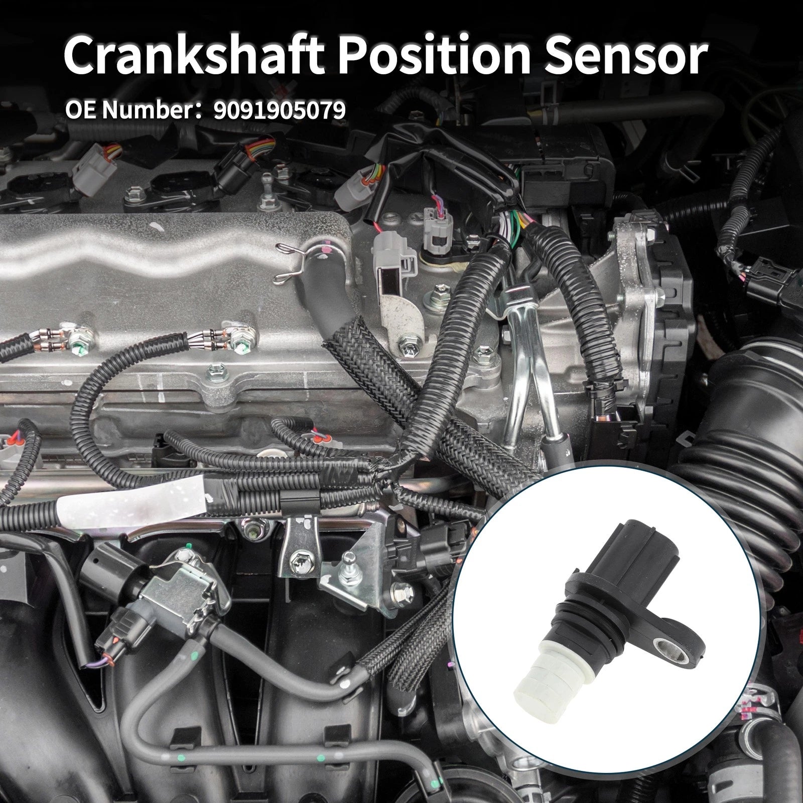 Crankshaft Position Sensor for Toyota Vitz F 1.3L (2006–2013) Replacement