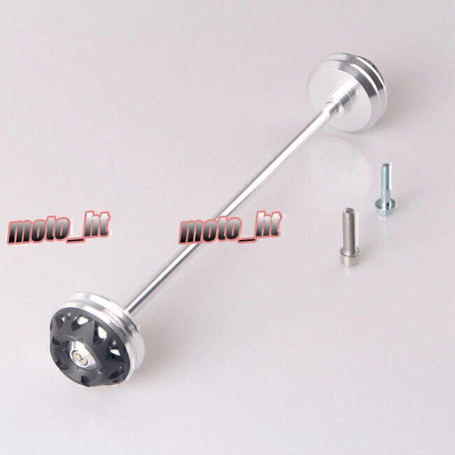 Front Rear Wheel Axle Slider Fork Protector for Yamaha T-MAX 530 (2008–2013) Silver