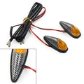 Motorcycle Turn Signal Indicator Blinker 12V Yellow Lamps Side Marker Light Mini