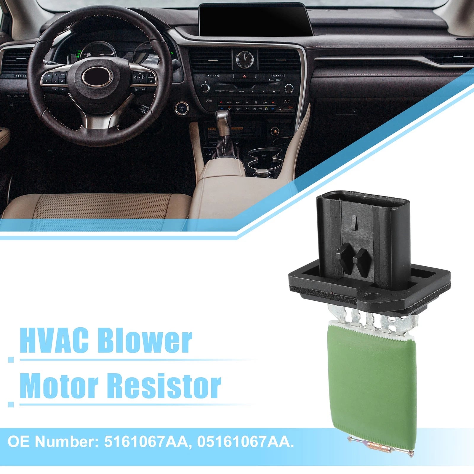 HVAC Blower Motor Resistor AC Control Module for Dodge Dakota (2005–2006)