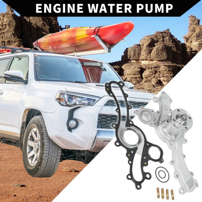 Water Pump Replacement with Gasket Kit for Toyota 4Runner (2010–2022)