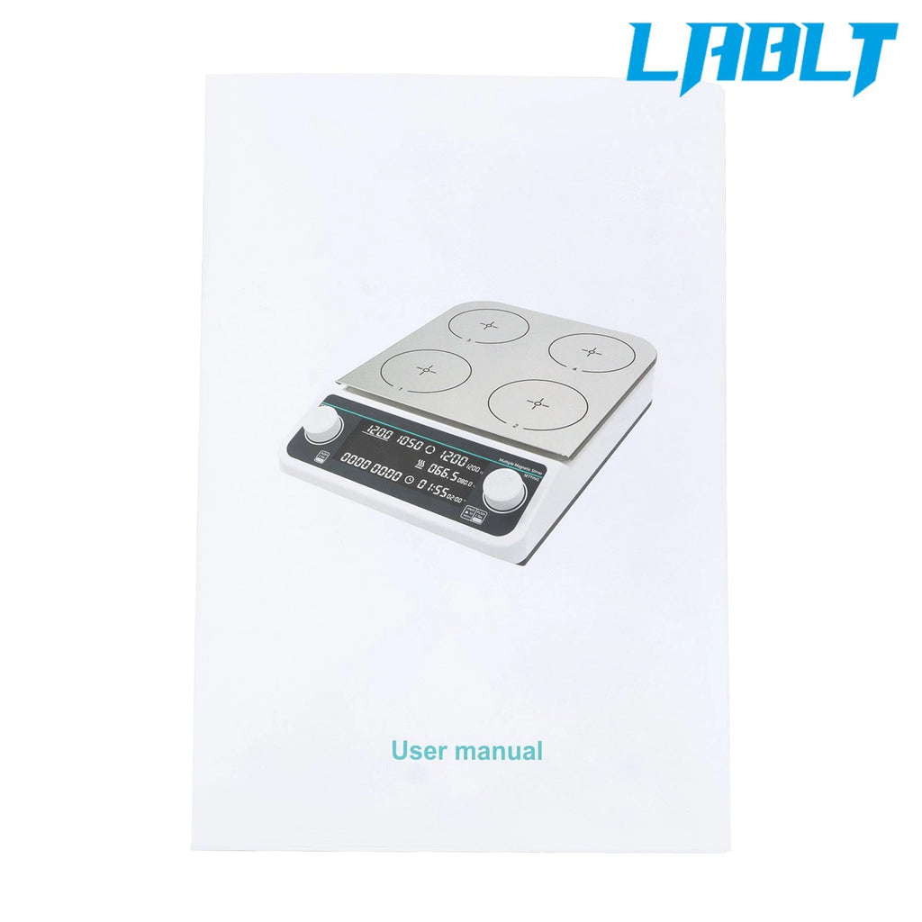 6-Station Magnetic Stirrer Hot Plate for LABLT (Max Volume 6×500ml)