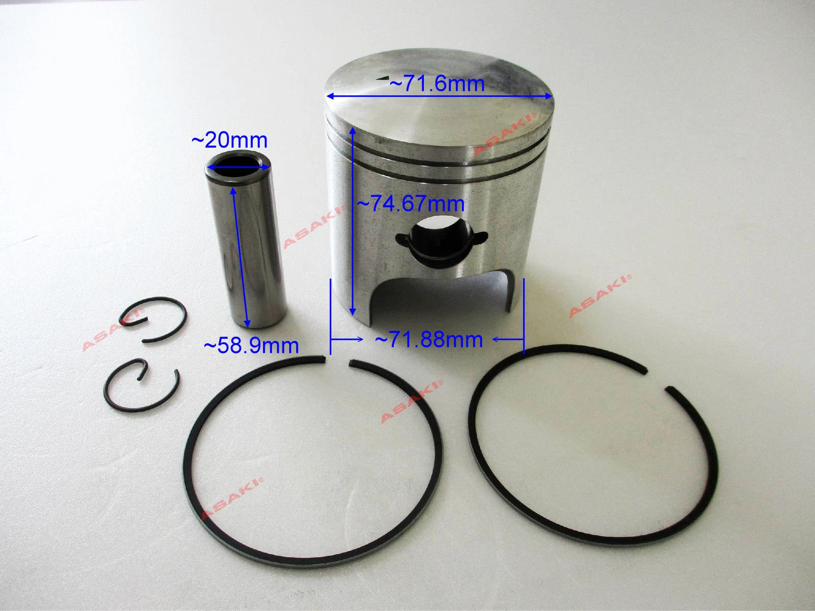Piston Kit for Arctic Cat Pantera/ZRT 800 (STD) 09-602 3004-762