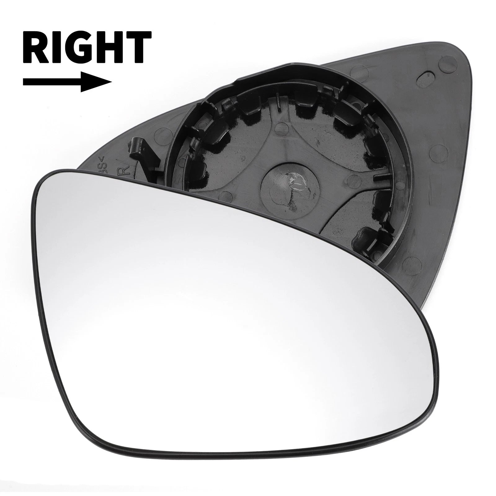 Right Side Mirror Glass Non-Heated with Back for Peugeot 108 (2014–2022)
