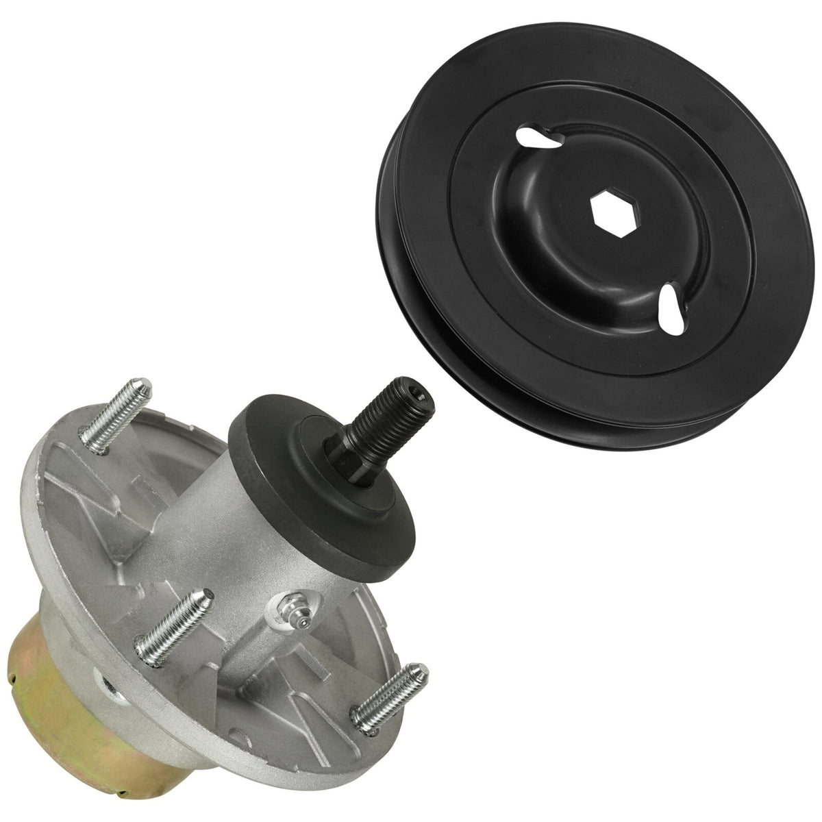 Deck Spindle with Pulley Replacement for John Deere Z315 Z320R (42") (2014–2018)