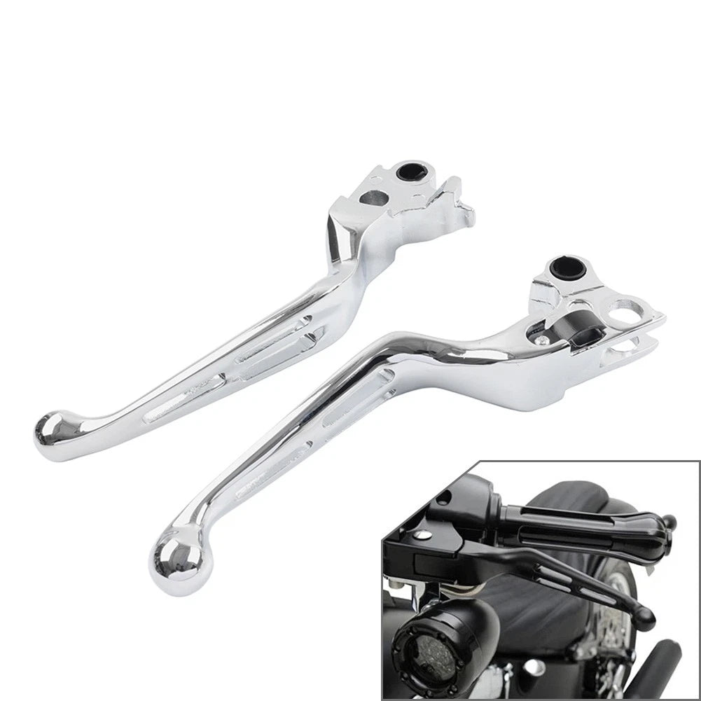 Brake Lever Set for Harley Davidson (1996–2017) Chrome