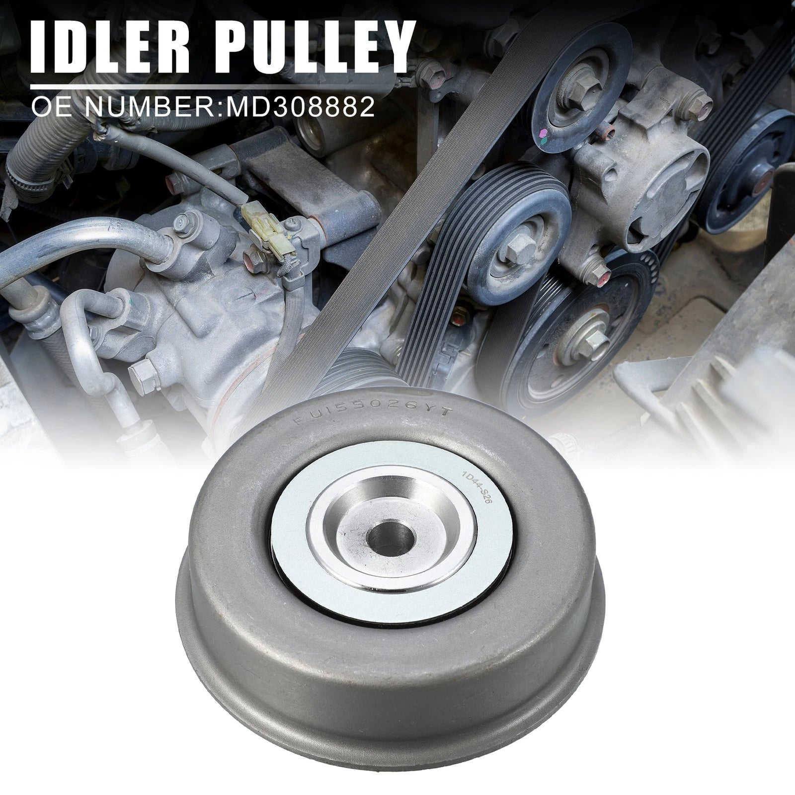 Idler Pulley for Car Accessory Drive Belt Replacement for Mitsubishi Montero (1997–2004)