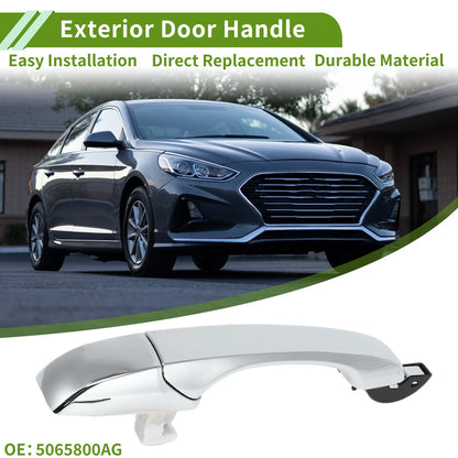 Exterior Door Handle for Chrysler 300 (2005–2010) No.5065800AG Silver Tone Front Right