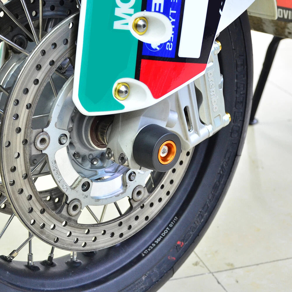 F & R Fork Protectors Axle Sliders for KTM SMC 690R (2012–2016)