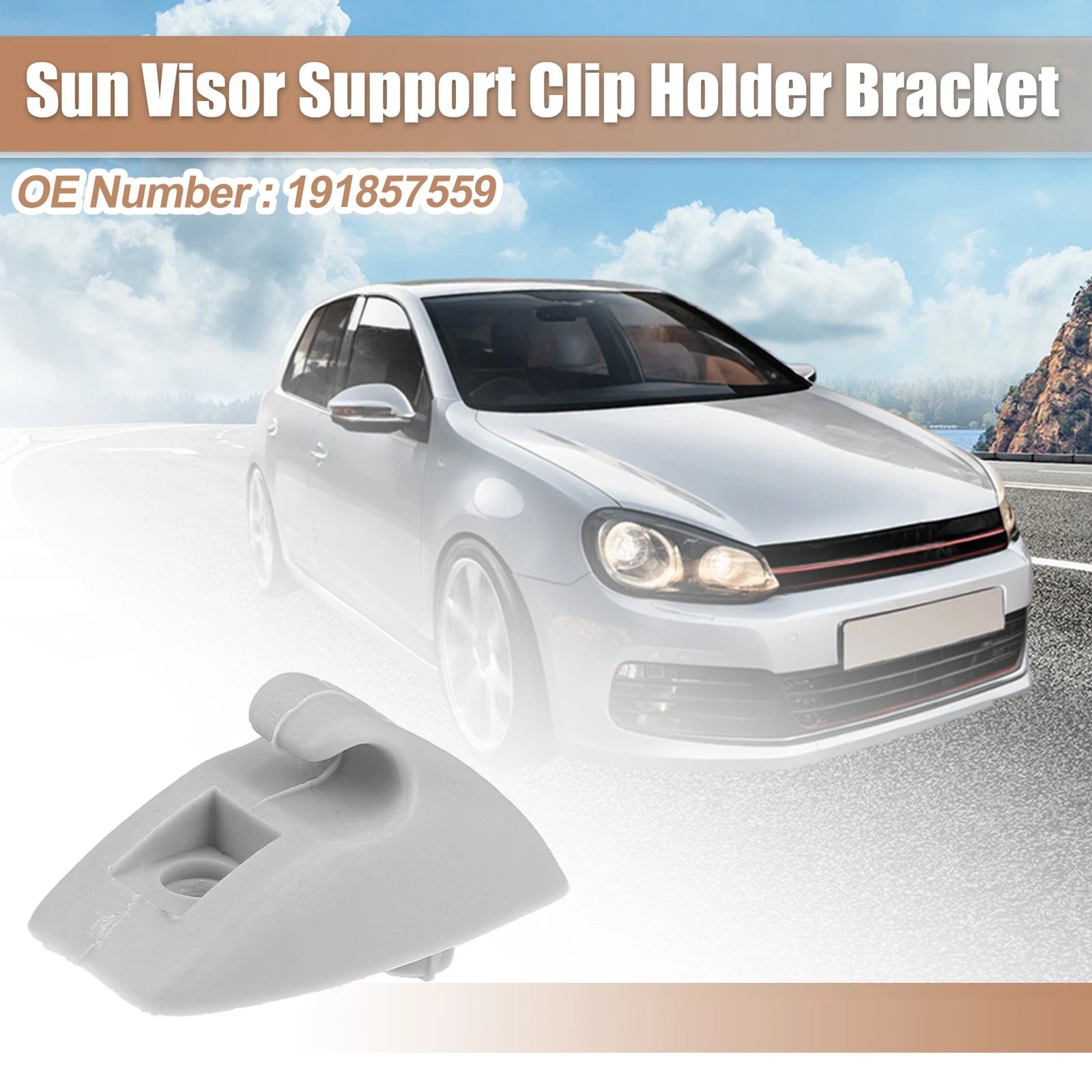 Sun Visor Support Clip Retainer for Volkswagen Rabbit (1979–1984)